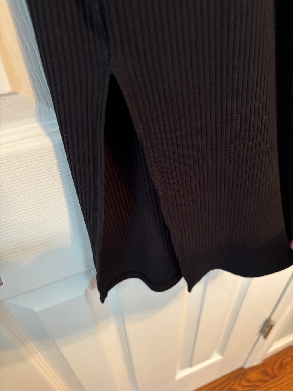 NWT SUGARLIPS RIBBED KNIT TANK DRESS in Black Size Medium - Picture 5 of 7